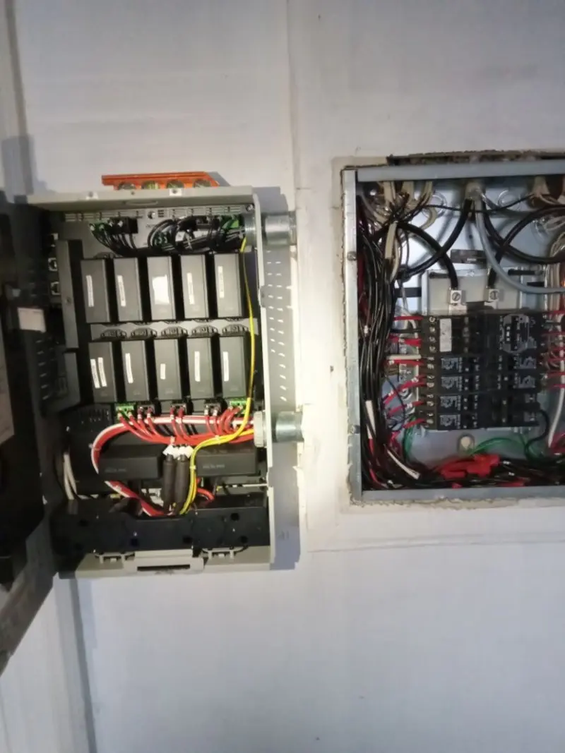 Electrical panel upgrade completed for Indoor Lighting Installation in Kirkwood